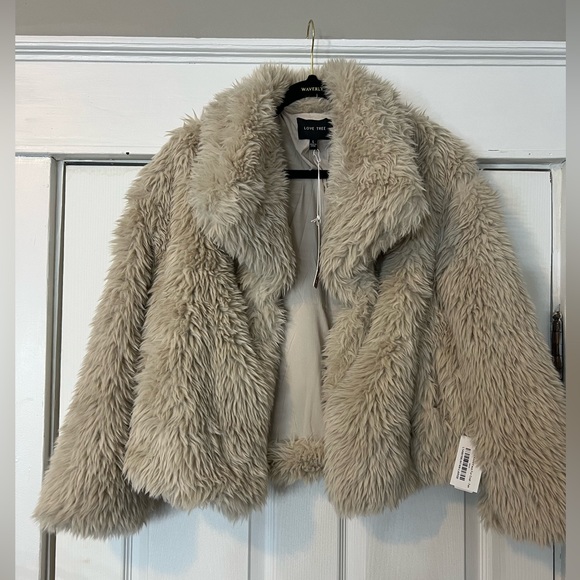 Love Tree Faux Fur Jacket - Picture 1 of 2